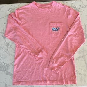 Vineyard Vines Women’s Long-Sleeve Pocket Tee - Pink Sz XS